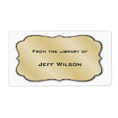 ブック銘板ラベル ラベル (正面)