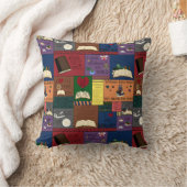 ブック·アディクト·コラージュ クッション (ブランケット)