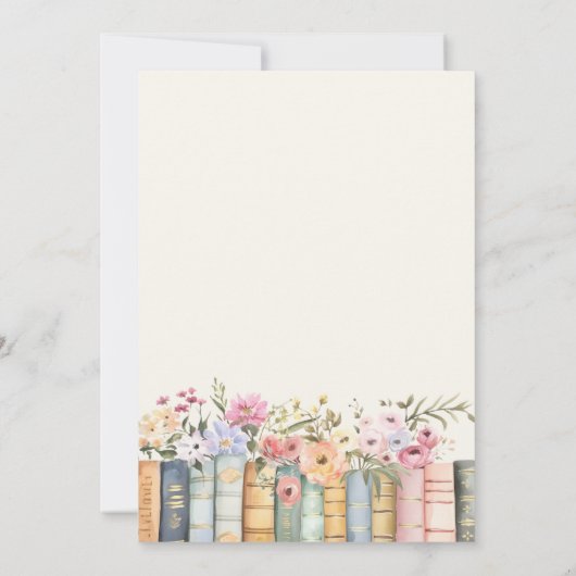 ブック オー ベイビー 招待状 (裏面)