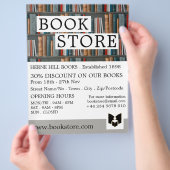 ブック·ストアの表広告示 チラシ (手)