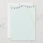 ブック バースデー ライブラリー 招待状 読書 ピンクの本 (裏面)