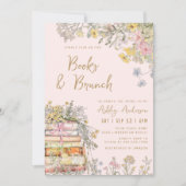 ブック&ブランチWildflowersブライダルシャワー 招待状 (正面)