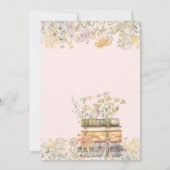 ブック&ブランチWildflowersブライダルシャワー 招待状 (裏面)