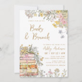 ブック&ブランチWildflowersブライダルシャワー 招待状 (正面)