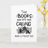 ブック・ラバー、ブックワー読ム、引用文・グリーティング・カード カード (黄色い花)