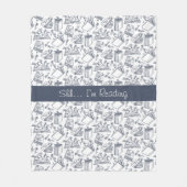 ブック&読の恋人 フリースブランケット (正面)