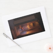 ブックnook diorama – 行ったショッピング 長方形シール (封筒)