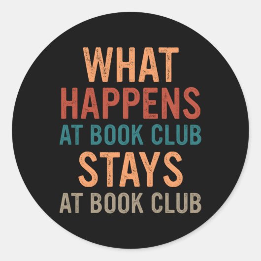 ブックWがブッククラブステイで起こる ラウンドシール (正面)
