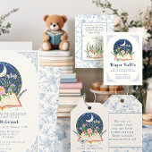 ブックwムーンバタフライフローラおむつラッフルチケット エンクロージャーカード