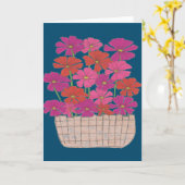 ブッシェル・オブ・ブライト・コスモス カード (黄色い花)