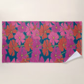 ブッシェル・オブ・ブライト・コスモス ビーチタオル (正面)