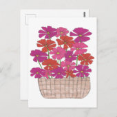 ブッシェル・オブ・ブライト・コスモス ポストカード (正面/裏面)