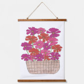 ブッシェル・オブ・ブライト・コスモス 吊り下げ型タペストリー (正面)