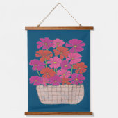 ブッシェル・オブ・ブライト・コスモス 吊り下げ型タペストリー (正面)