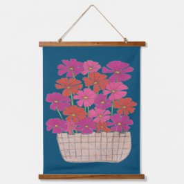 ブッシェル・オブ・ブライト・コスモス 吊り下げ型タペストリー