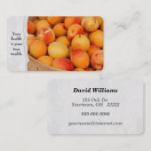 ブッシェル・バスケットのアプリコット 名刺 (正面/裏面)