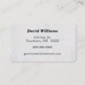 ブッシェル・バスケットのアプリコット 名刺 (裏面)