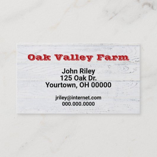 ブッシェル・バスケットの熟したリンゴ 名刺 (裏面)