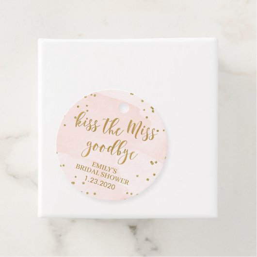 ブッシュとゴールドのブライズシャワー　ミスをキスしてバイバイ フェイバータグ (インサイチュ)