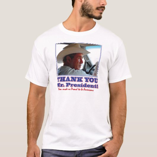 ブッシュに感謝アメリカン Tシャツ (正面)