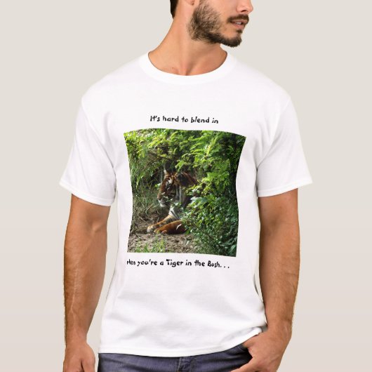 ブッシュのトラ Tシャツ (正面)