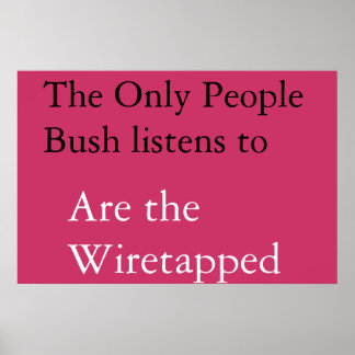 ブッシュの影響 ポスター