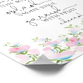 ブッシュの花とグリーン ミモザ バー サイン (角)