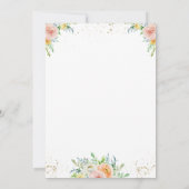 ブッシュの花の挙式のみの招待状 招待状 (裏面)