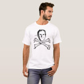 ブッシュの頭部および骨が交差した図形のTシャツ Tシャツ (正面フル)