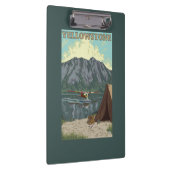 ブッシュの飛行機及び魚釣り-イエローストーンの国民 クリップボード (右)