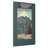 ブッシュの飛行機及び魚釣り-イエローストーンの国民 クリップボード (右)