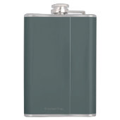 ブッシュの飛行機及び魚釣り-イエローストーンの国民 フラスク (裏面)