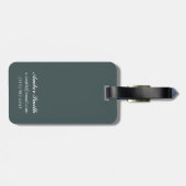 ブッシュの飛行機及び魚釣り-イエローストーンの国民 ラゲッジタグ (裏面横)