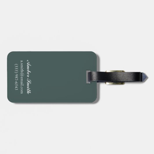 ブッシュの飛行機及び魚釣り-グレーシャー国立公園、MT ラゲッジタグ (裏面横)