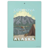 ブッシュの飛行機及び魚釣り- Cordova、アラスカ クリップボード (裏面)