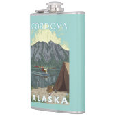 ブッシュの飛行機及び魚釣り- Cordova、アラスカ フラスク (左)
