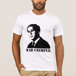 ブッシュは戦争犯罪者です Tシャツ