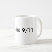 ブッシュは9/11をしました コーヒーマグカップ (正面右)