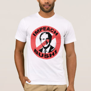 ブッシュを弾劾して下さい Tシャツ