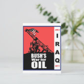 ブッシュアンチイラク戦争漫画by Latuff ポストカード (スタンド正面)