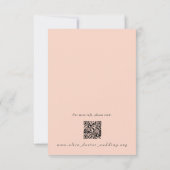 ブッシュウェディング詳細QRコード封入カード 招待状 (裏面)