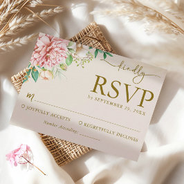 ブッシュウォーターカラーハイドランジアの結婚式返信カード 出欠カード