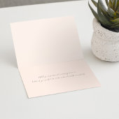 ブッシュウォーターカラーフローラルウェディングシャワーのお礼 サンキューカード