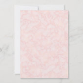 ブッシュウォーターカラーフローラルブライダルシャワー 招待状 (裏面)