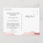 ブッシュウォーターカラー延期結婚発表 ポストカード (裏面)