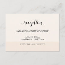 ブッシュカスケード | 繊細なストライプの結婚式の受付カード