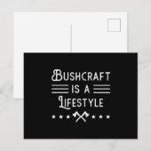 ブッシュクラフター生存遺族おもしろい贈与 ポストカード (正面/裏面)