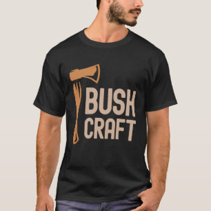 ブッシュクラフトアウトドアサバイバルリビング自然キャンプH Tシャツ