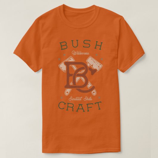 ブッシュクラフトギフト Tシャツ (デザイン正面)