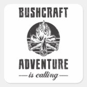 ブッシュクラフトフターサバイバルアウトドアギフトアイディア スクエアシール (正面)